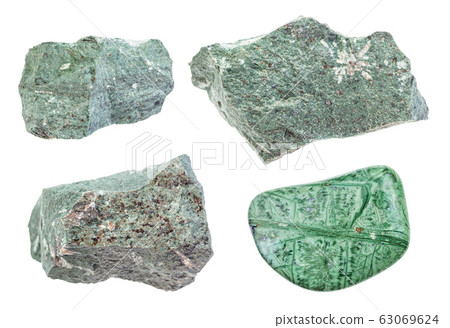 set of various Tinguaite (Phonolite) rocks 63069624