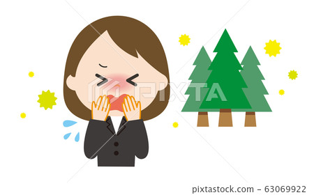 Woman pollen sneezing suit Woman pollen sneezing suit 63069922