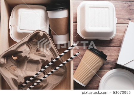 Eco friendly fast food and drink biodegradable Eco friendly fast food and drink biodegradable 63070995