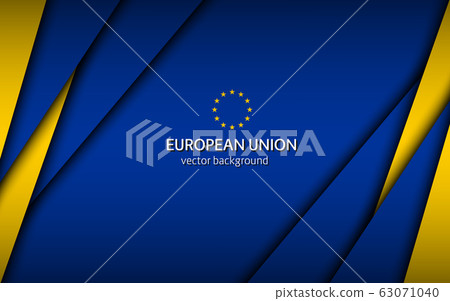 Made in European Union, modern vector background with European Union colors 63071040