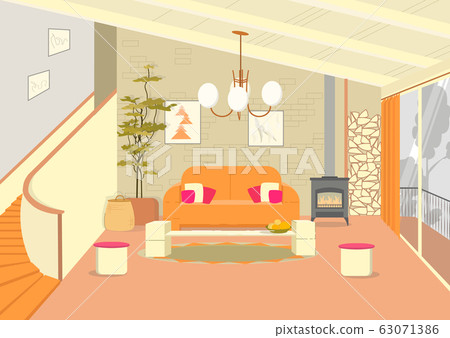 Energetic Loft Style Designer Eclectic Living Room Energetic Loft Style Designer Eclectic Living Room 63071386