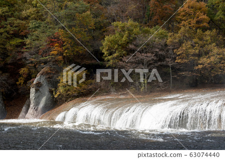 Fukiwari Waterfall Autumn Autumn Leaves Gunma Prefecture Numata City Tone Town 63074440