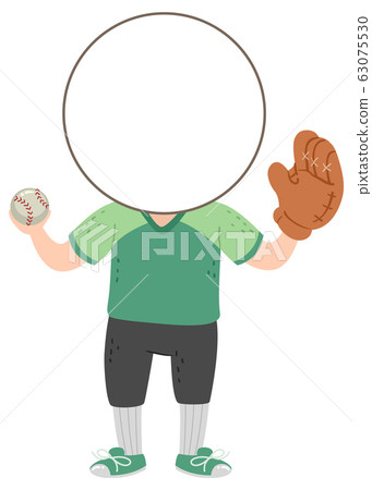 Kids Baseball Sport Head Illustration Kids Baseball Sport Head Illustration 63075530