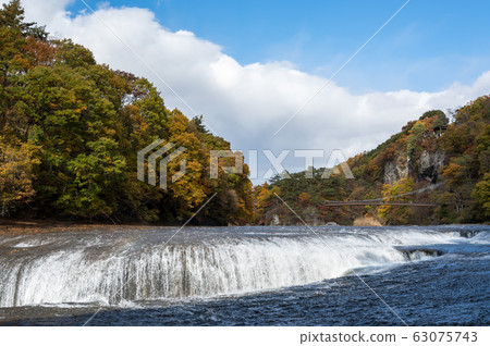 Fukiwari Waterfall Autumn Autumn Leaves Gunma Prefecture Numata City Tone Town 63075743