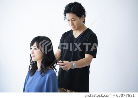 男性頭髮化妝 63077651
