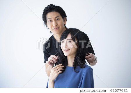 Male hair makeup 63077681