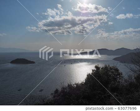 從萬葉角(Cape Manyo)下午觀看相生灣(Aioi Bay)和Harima Nada的景色 從萬葉角(Cape Manyo)下午觀看相生灣(Aioi Bay)和Harima Nada的景色 63077696