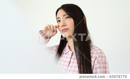 Waking up, woman, lady 63078778