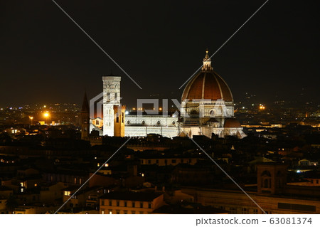 Night view of Florence 63081374