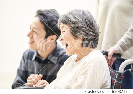 Senior woman in wheelchair Senior woman in wheelchair 63082131