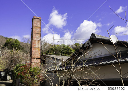 Chimney of Bizen Ware Kiln Bizen Ware Kiln Bizen Ware Studio Bizen Ware Hondori Bizen City, Okayama Prefecture Chimney of Bizen Ware Kiln Bizen Ware Kiln Bizen Ware Studio Bizen Ware Hondori Bizen City, Okayama Prefecture 63082602