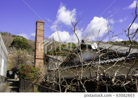 Chimney of Bizen Ware Kiln Bizen Ware Kiln Bizen Ware Studio Bizen Ware Hondori Bizen City, Okayama Prefecture Chimney of Bizen Ware Kiln Bizen Ware Kiln Bizen Ware Studio Bizen Ware Hondori Bizen City, Okayama Prefecture 63082603