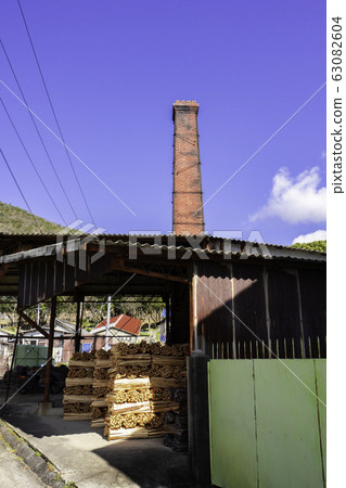 Chimney of Bizen Ware Kiln Bizen Ware Kiln Bizen Ware Studio Bizen Ware Hondori Bizen City, Okayama Prefecture 63082604