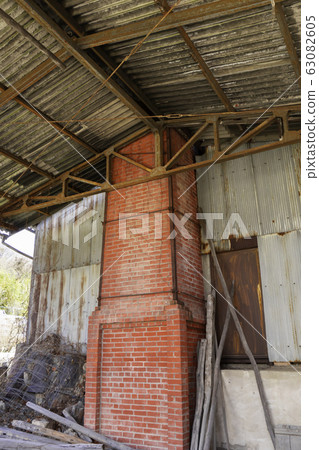 備前燒窯的煙囪備前燒窯備前燒室備前燒岡山縣備前市Hondori 63082605