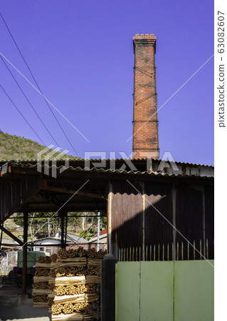 Chimney of Bizen Ware Kiln Bizen Ware Kiln Bizen Ware Studio Bizen Ware Hondori Bizen City, Okayama Prefecture Chimney of Bizen Ware Kiln Bizen Ware Kiln Bizen Ware Studio Bizen Ware Hondori Bizen City, Okayama Prefecture 63082607