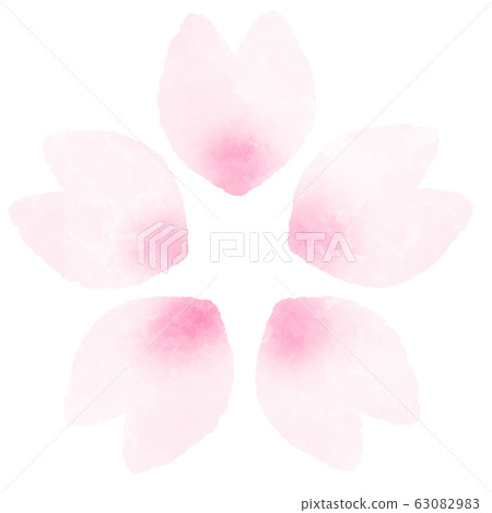 櫻花,花瓣,水彩風格插圖素材 櫻花,花瓣,水彩風格插圖素材 63082983
