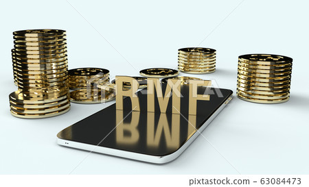 Rmf text on mobile 3d rendering for business content Rmf text on mobile 3d rendering for business content 63084473