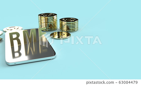 Rmf text on mobile 3d rendering for business content Rmf text on mobile 3d rendering for business content 63084479