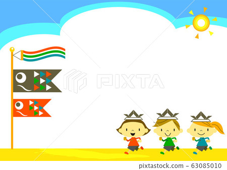 Children's day frame blue sky Children's day frame blue sky 63085010