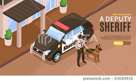 Deputy Sheriff Horizontal Banner 63089938