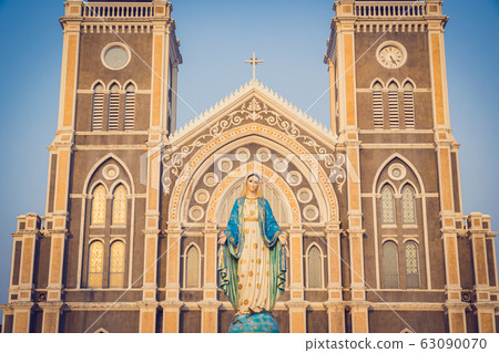 The blessed Virgin Mary statue figure. Catholic 63090070