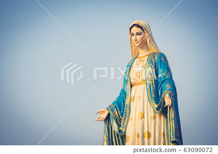 The blessed Virgin Mary statue figure. Catholic The blessed Virgin Mary statue figure. Catholic 63090072