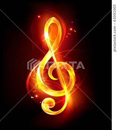 Fiery musical key 63091005