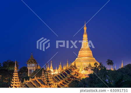Myanmar_Dawn Shwedagon Pagoda Myanmar_Dawn Shwedagon Pagoda 63091731