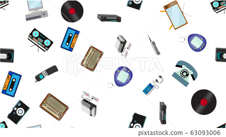 Texture, seamless pattern of old retro hipster Texture, seamless pattern of old retro hipster 63093006