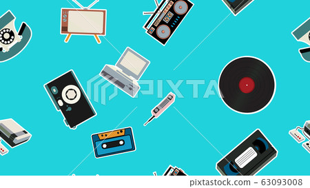 Texture, seamless pattern of old retro hipster Texture, seamless pattern of old retro hipster 63093008