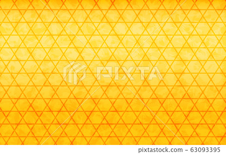 Golden Japanese paper and Japanese pattern: Kagome Golden Japanese paper and Japanese pattern: Kagome 63093395