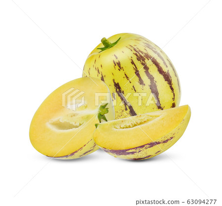 Pepino cantaloupe on white background Pepino cantaloupe on white background 63094277