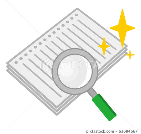 放大鏡和散葉 63094667