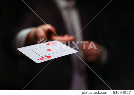 Hidden ace in black jacket Hidden ace in black jacket 63094997