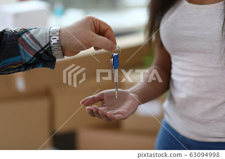 Realtor and african-american customer Realtor and african-american customer 63094998