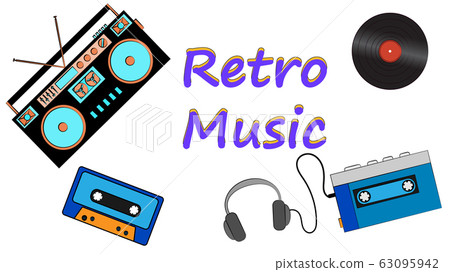 Poster from vinyl record, old vintage retro Poster from vinyl record, old vintage retro 63095942
