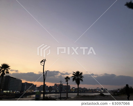 Jeju sunset sky 63097066