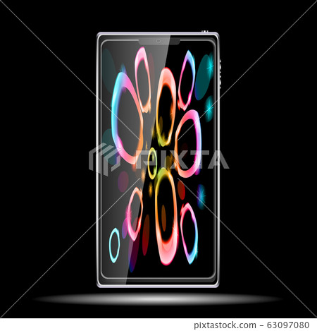 Black smart mobile phone smartphone Black smart mobile phone smartphone 63097080