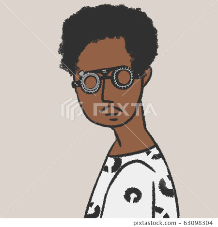 Afro II shirt with eye test glasses Afro II shirt with eye test glasses 63098304