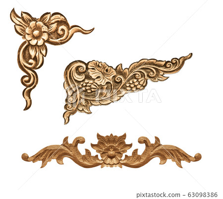 flower carved frame 63098386