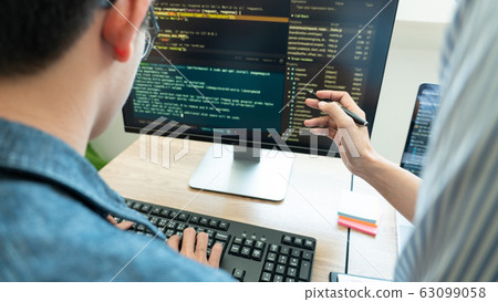 Collaborative work Software engineers website 63099058