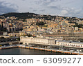 Panoramic view port of Genoa in a summer day, Italy 63099277