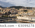 Architecture of the Old Port area of Genoa. View from the sea. Italy 63099278