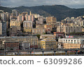 Architecture of the Old Port area of Genoa. View from the sea. Italy 63099286