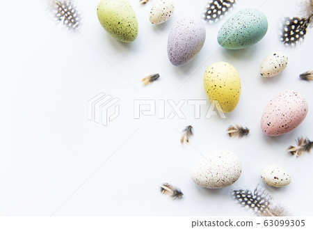 Colorful Easter eggs 63099305