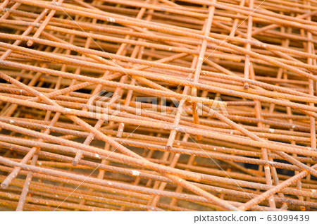 Iron metal braided rusty yellow reinforcing Iron metal braided rusty yellow reinforcing 63099439