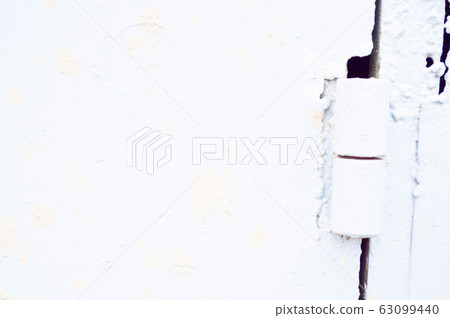 White iron metallic wall. Door with paint White iron metallic wall. Door with paint 63099440