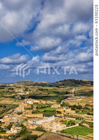 Gozo Island Landscape In Malta 63100228