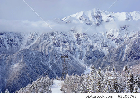 從冬季的新穗高索道 63100765