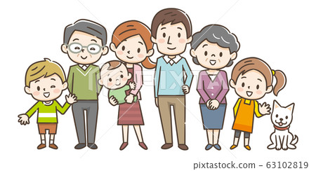 Family three generations 63102819